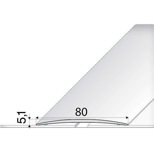 Anodised Aluminium Self Adhesive Door Threshold Floor Trim