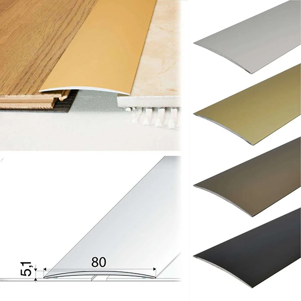 Anodised Aluminium Self Adhesive Door Threshold Floor Trim