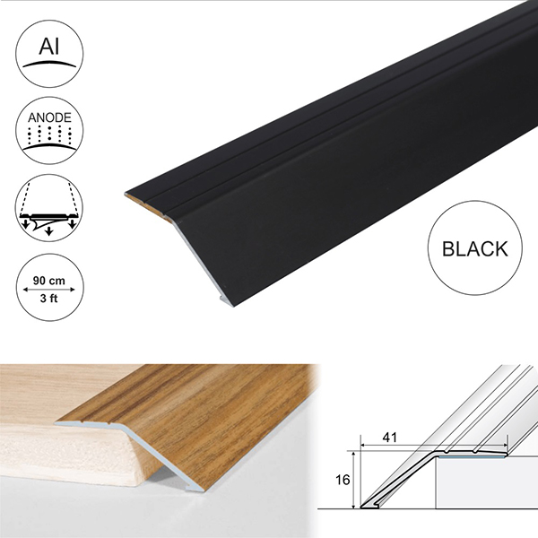 Anti-Slip Aluminium Door Thresholds Ramp Self Adhesive