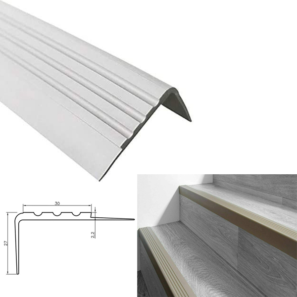 Anti Slip Stair Nosing Rubber Angle Step Edge Bullnose Stair Nosing