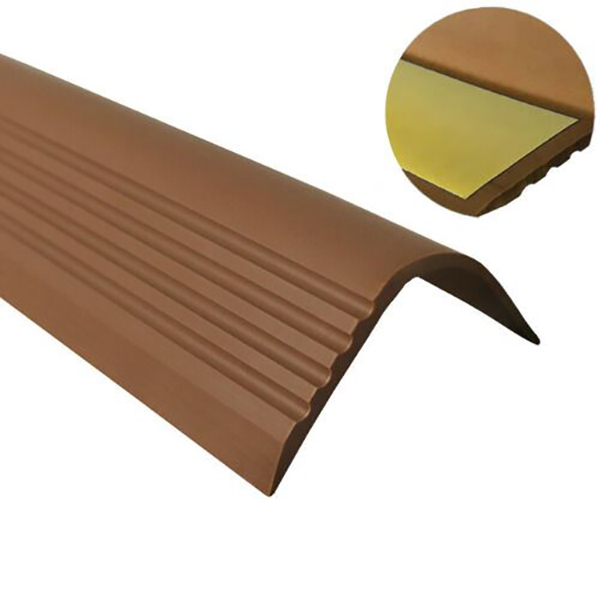 Bullnose Non Slip Stair Nosing PVC Rubber Angle Step Edge