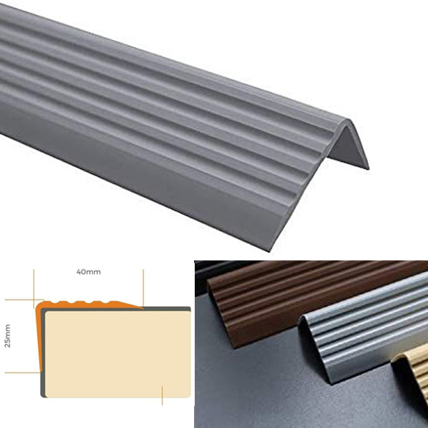 Bullnose Self Adhesive Stair Nosing Rubber Angle Step Edge Trim