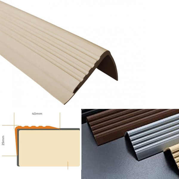 Bullnose Self Adhesive Stair Nosing Rubber Angle Step Edge Trim