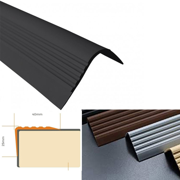 Bullnose Self Adhesive Stair Nosing Rubber Angle Step Edge Trim