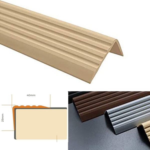 Bullnose Self Adhesive Stair Nosing Rubber Angle Step Edge Trim