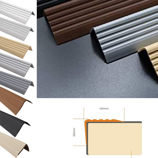 Bullnose Self Adhesive Stair Nosing Rubber Angle Step Edge Trim