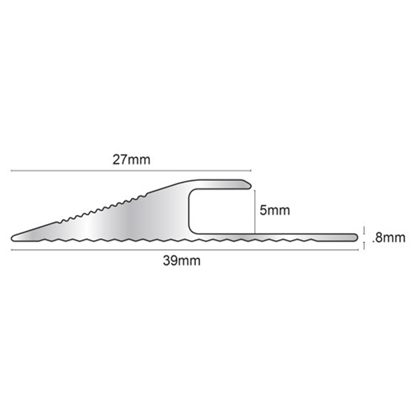 Click Vinyl Flooring Edge Profile Reducer Trim Threshold Door Bar Lvt