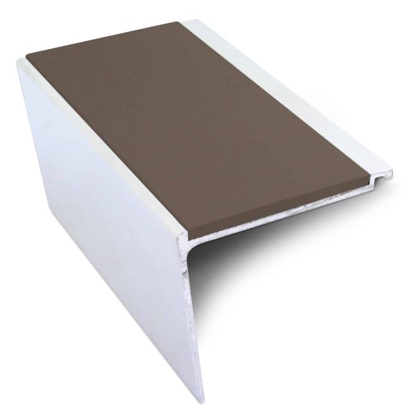 Commercial Stair Nosing 60mm x 55mm Non Slip PVC Insert Stair Nosing Edge Protection