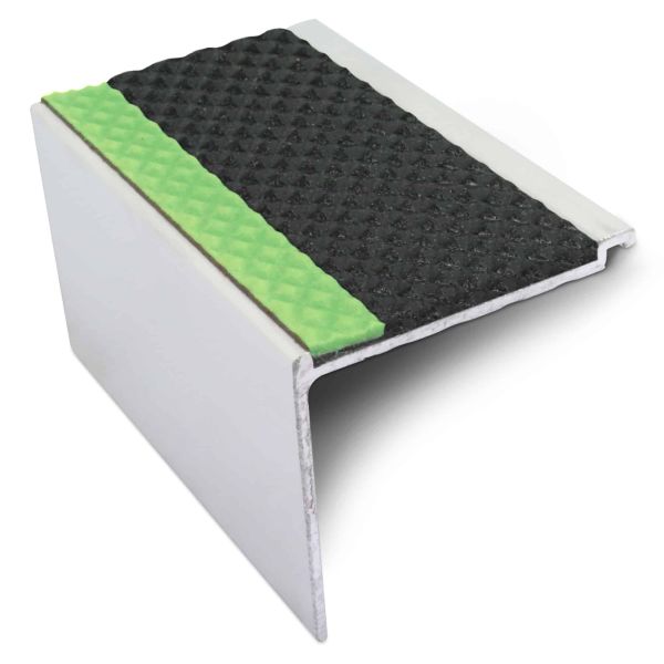 Commercial Stair Nosing 60mm x 55mm With PVC Insert step edge protection Tredsafe