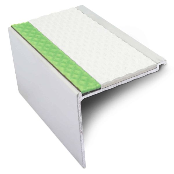 Commercial Stair Nosing 60mm x 55mm With PVC Insert step edge protection Tredsafe