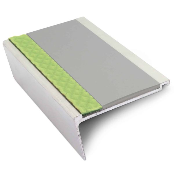 Commercial Stair Nosing 63mm x 32mm Non Slip PVC Insert step edge protection