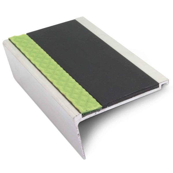 Commercial Stair Nosing 63mm x 32mm Non Slip PVC Insert step edge protection