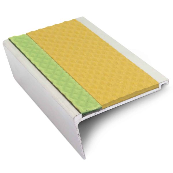 Commercial Stair Nosing 63mm x 32mm With PVC Insert step edge protection Tredsafe