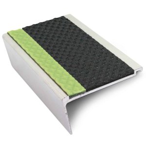 Commercial Stair Nosing 70mm x 40mm With PVC Insert step edge protection Tredsafe