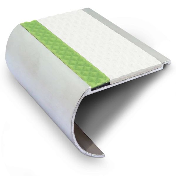 Commercial Stair Nosing 71mm x 55mm With PVC Insert step edge protection Tredsafe