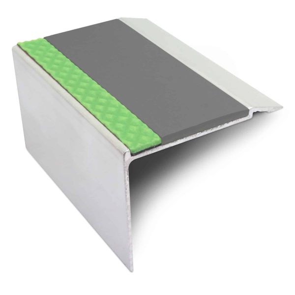 Commercial Stair Nosing 72mm x 55mm  DDA Compliant Non Slip With PVC Insert