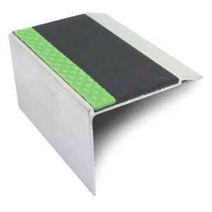 Commercial Stair Nosing 72mm x 55mm  DDA Compliant Non Slip With PVC Insert