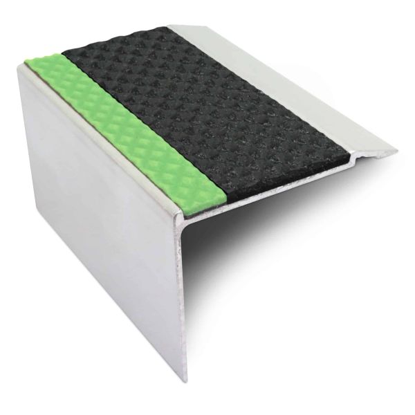 Commercial Stair Nosing 72mm x 55mm With PVC Insert step edge protection Tredsafe