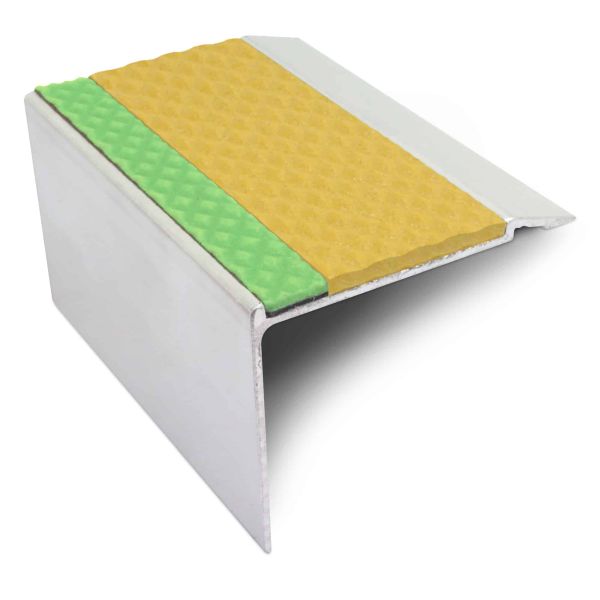 Commercial Stair Nosing 72mm x 55mm With PVC Insert step edge protection Tredsafe