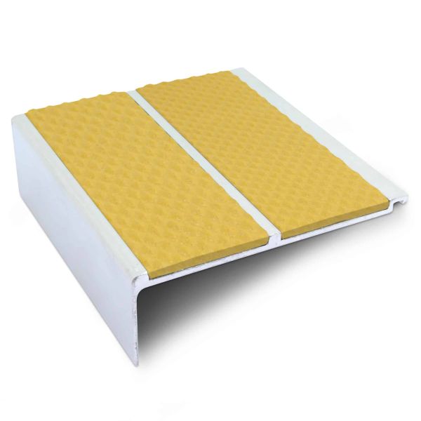 Commercial Stair Nosing 91 x 35mm With Non Slip PVC Insert Bullnose Stair Nosing Tredsafe