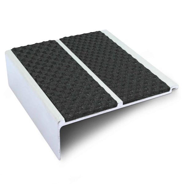 Commercial Stair Nosing 91 x 35mm With Non Slip PVC Insert Bullnose Stair Nosing Tredsafe