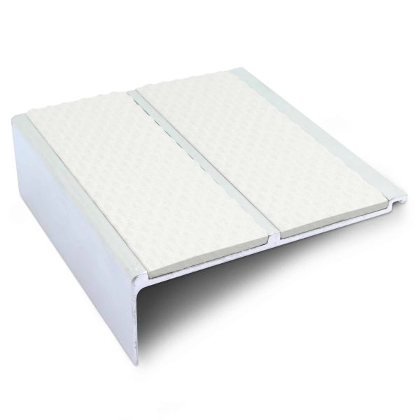 Commercial Stair Nosing 91 x 35mm With Non Slip PVC Insert Bullnose Stair Nosing Tredsafe