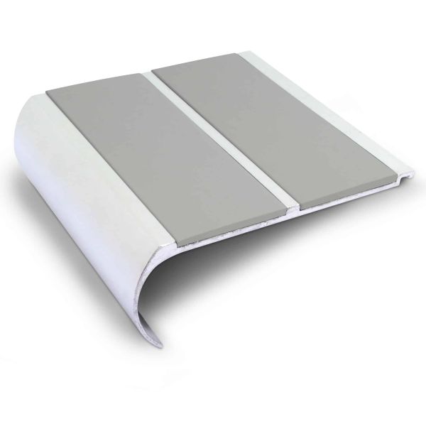 Commercial Stair Nosing 91mm x 35mm Non Slip PVC Insert Bullnose Stair Nosing Edge