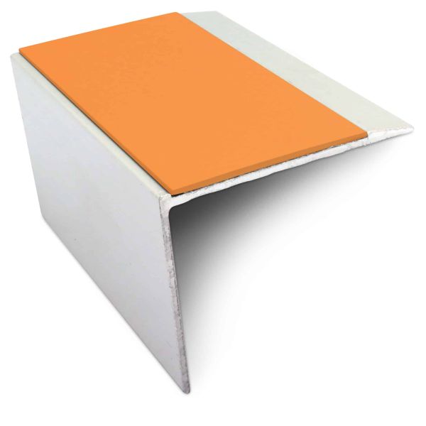 DDA Compliant Aluminium Anti Slip Stair Nosing Edge Trim With Pvc Insert 67 x 55mm 