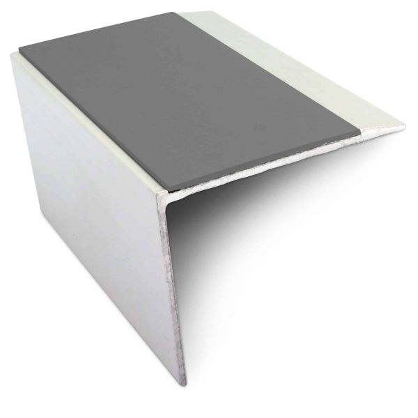 DDA Compliant Aluminium Anti Slip Stair Nosing Edge Trim With Pvc Insert 67 x 55mm 