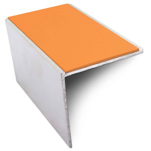 DDA Compliant Aluminium Non Slip Commercial Stair Nosing Edge Trim With Pvc Insert 56 x 55mm