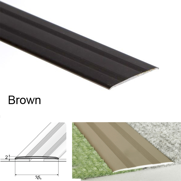 Flat Aluminium Door Thresholds Self Adhesive, Floor Trim