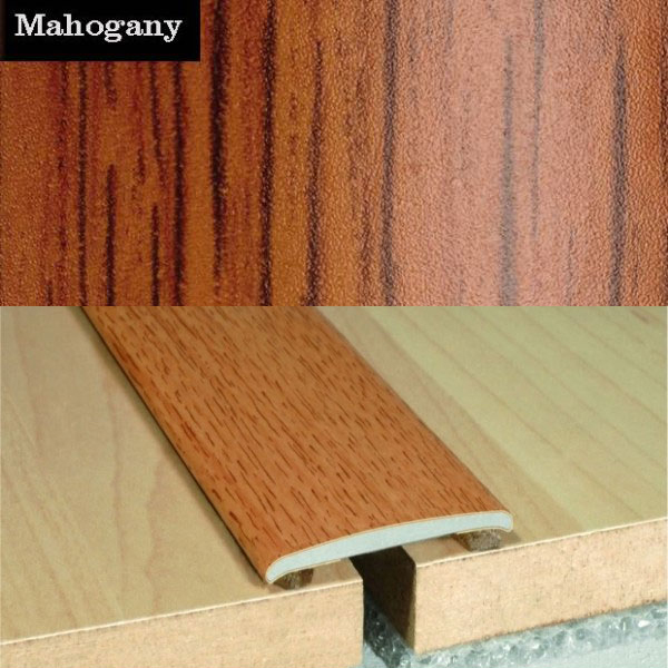 Flat Aluminium Wood Effect Door Threasholds Self Adhesive