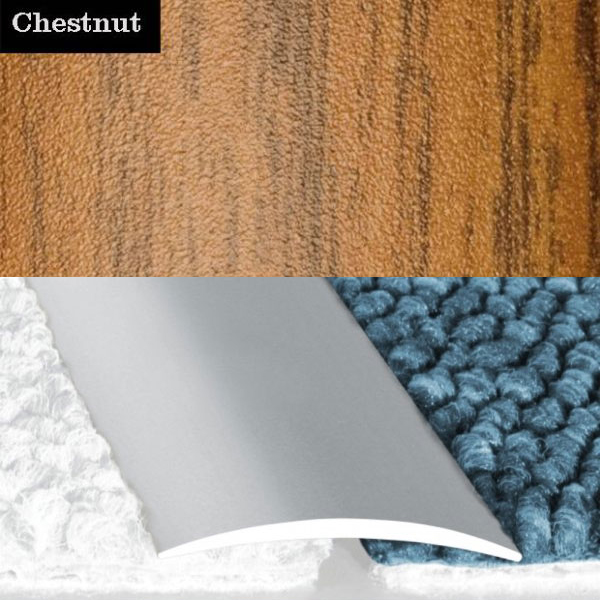 Flat Aluminium Wood Effect Self Adhesive Door Thresholds