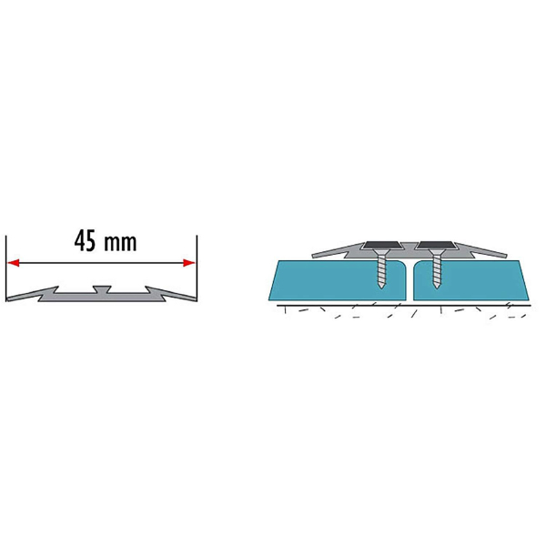 Flat Carpet Door Aluminium Threshold Floor Edging Bar Trim Strip