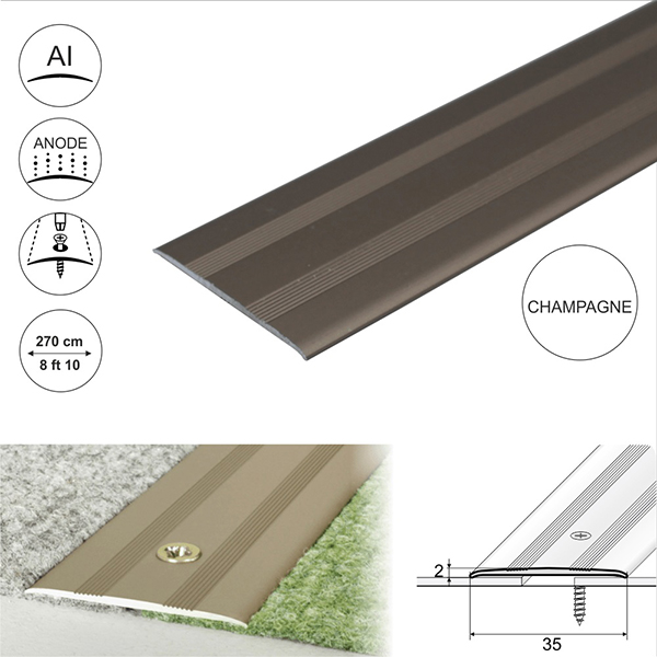 Heavy Duty Aluminum Door Threshold For Carpet Floor