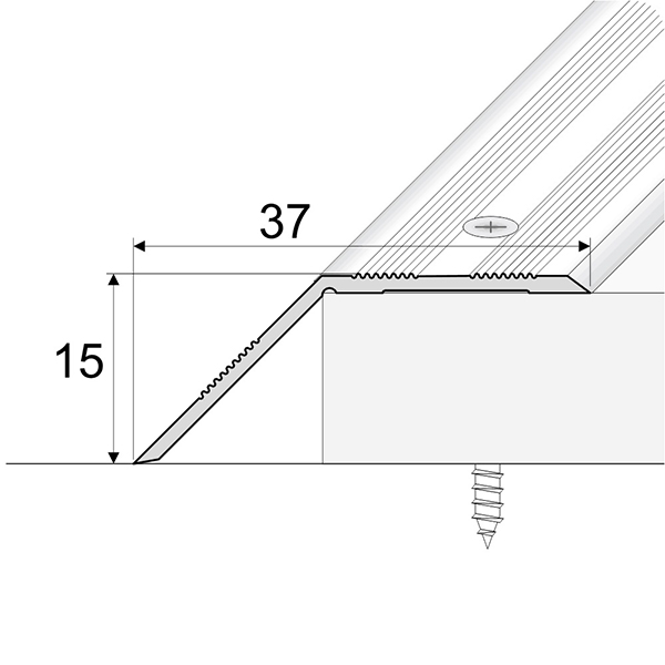 Non Slip Aluminium Door Floor Trim Carpet Thresholds Ramp