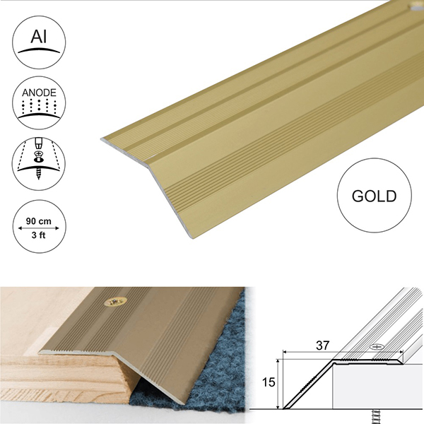 Non Slip Aluminium Door Floor Trim Carpet Thresholds Ramp