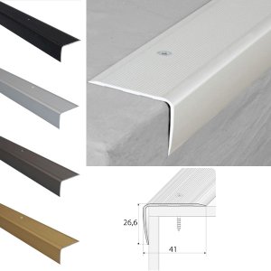 Non Slip Aluminium Stair Nosing for Wooden Stair Treads