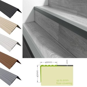 Non Slip Stair Nosing Bullnose Stair Nosing Rubber Angle Step Edge