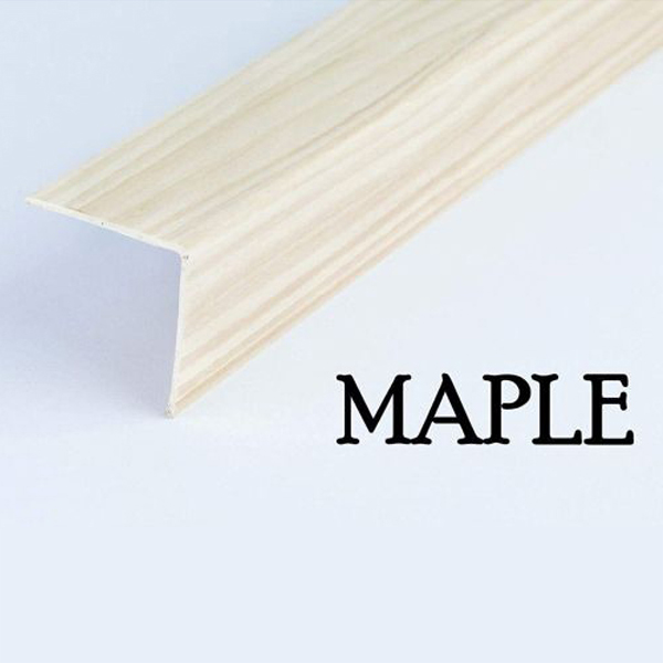 Plastic PVC Corner Angle Trim Wall Corner Guard Edge Protector Wood Effect