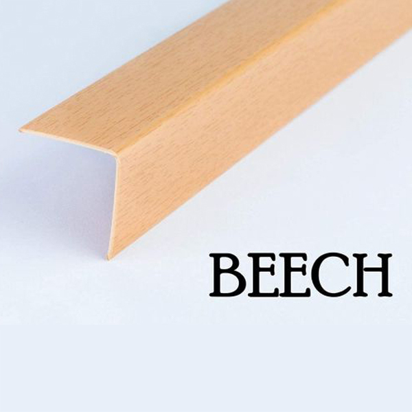 Plastic PVC Corner Trim Wall Corner Guard Edge Protector Wood Effect