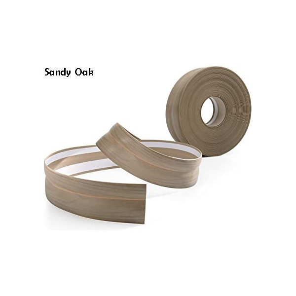 PVC Flexible Skirting Board Strip 25m Long Self Adhesive For Floor Wall Joint