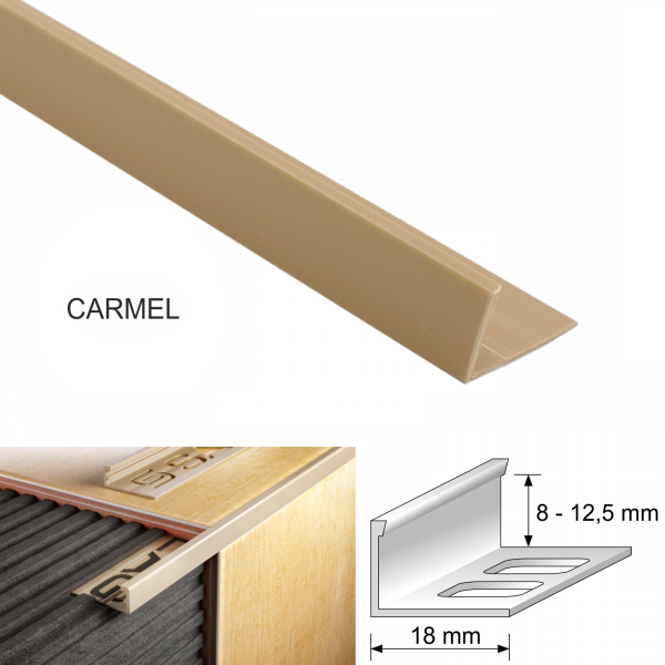 PVC Straight Edge L Shaped Tile Trim