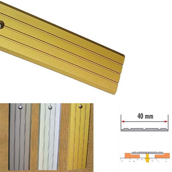 Screw Fix Aluminium Rail Drilled Robust For Doorways & Room Entryways