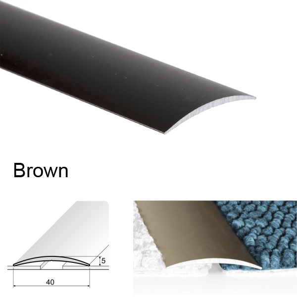 Self Adhesive Aluminium Door Thresholds For Connecting Wooden Or Carpet Floors