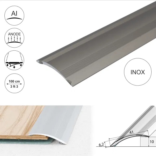 Self Adhesive Aluminium Door Thresholds For Wooden, Laminate, Carpet Vinyl Flooring