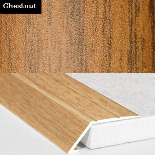 Self Adhesive Aluminium Wood Effect door Threshold Ramp