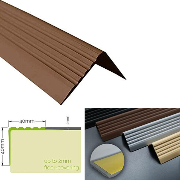 Self Adhesive Stair Nosing Bullnose Stair Nosing Rubber Angle Step Edge