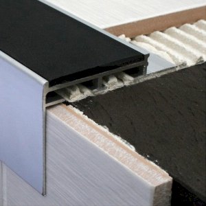 Slimline Ceramic Tile-In Nosing Non Slip Tredsafe 10 mm