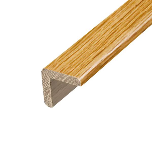  21mm x 21mm Solid Oak Corner Moulding Beading Profile Trim For Stairs